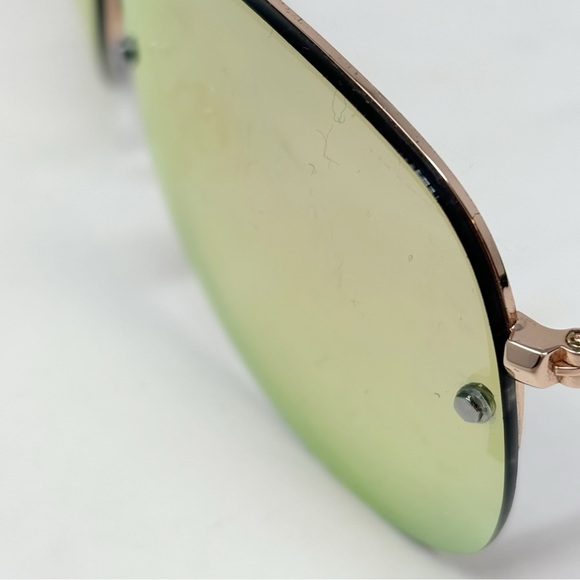 EPOCH EYEWEAR Women’s Polarized Sunglasses EMERSON Rose Gold Mirror Lens Aviator - Picture 7 of 9